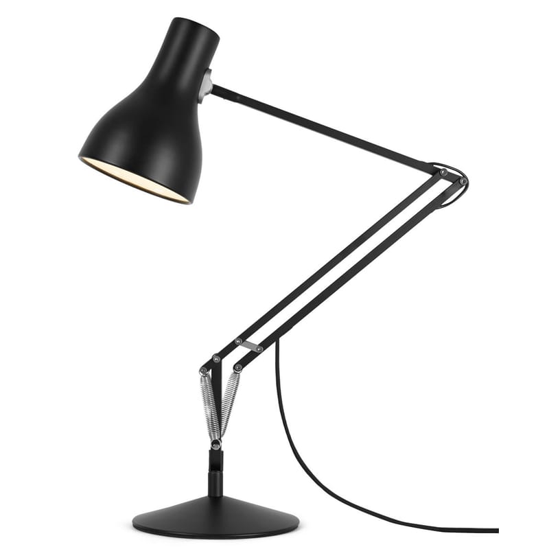 Luminaire - Lampes de table - Lampe de table Type 75 métal noir / H 66 cm / Réédition 1930\' - Anglepoise - Noir de jais - Acier, Aluminium, Fonte