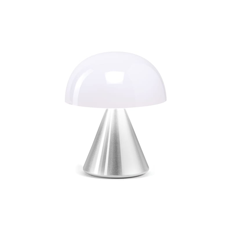 Tendances - Petits prix - Lampe sans fil rechargeable Mina Mini plastique métal / LED - H 8,3 cm / INDOOR - Lexon - Aluminium poli - ABS, Aluminium