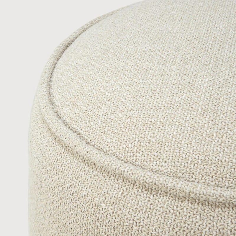 White online outdoor pouf