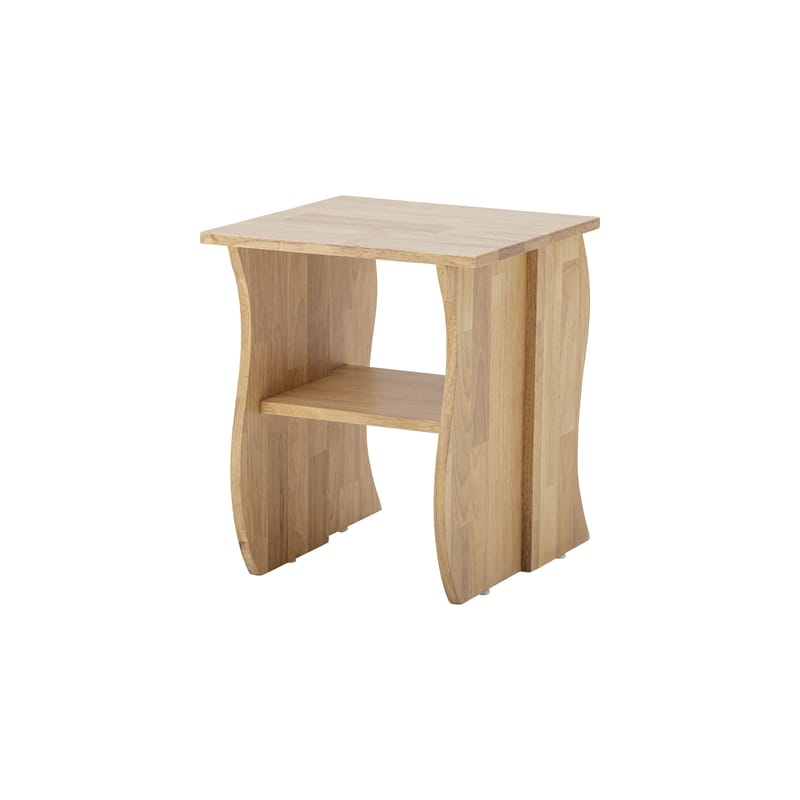 Mobilier - Tables basses - Table d\'appoint Bark bois naturel / 38 x 38 x H 45,5 cm - Bloomingville - Bois naturel - Bois d\'hévéa