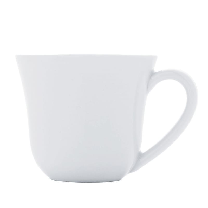 Table et cuisine - Tasses et mugs - Tasse à moka Ku céramique blanc / 7 cl - Alessi - Tasse / Blanc - Porcelaine