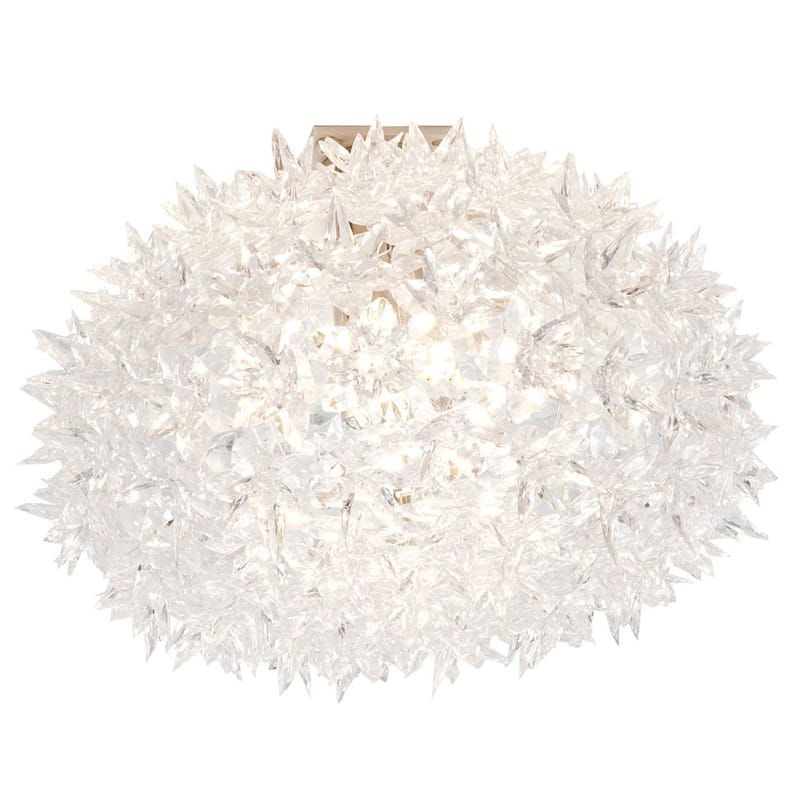 Luminaire - Plafonniers - Applique Bloom plastique blanc / Plafonnier - Ø 53 cm - Kartell - Blanc - Polycarbonate