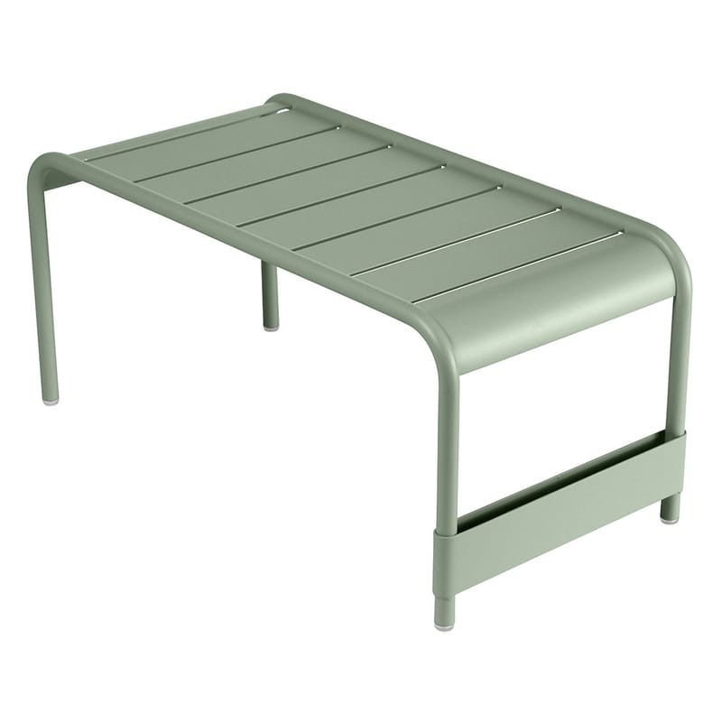 Mobilier - Tables basses - Banc Luxembourg métal vert / Table basse - 86 x 43 x H 40 cm - Fermob - Cactus - Aluminium laqué