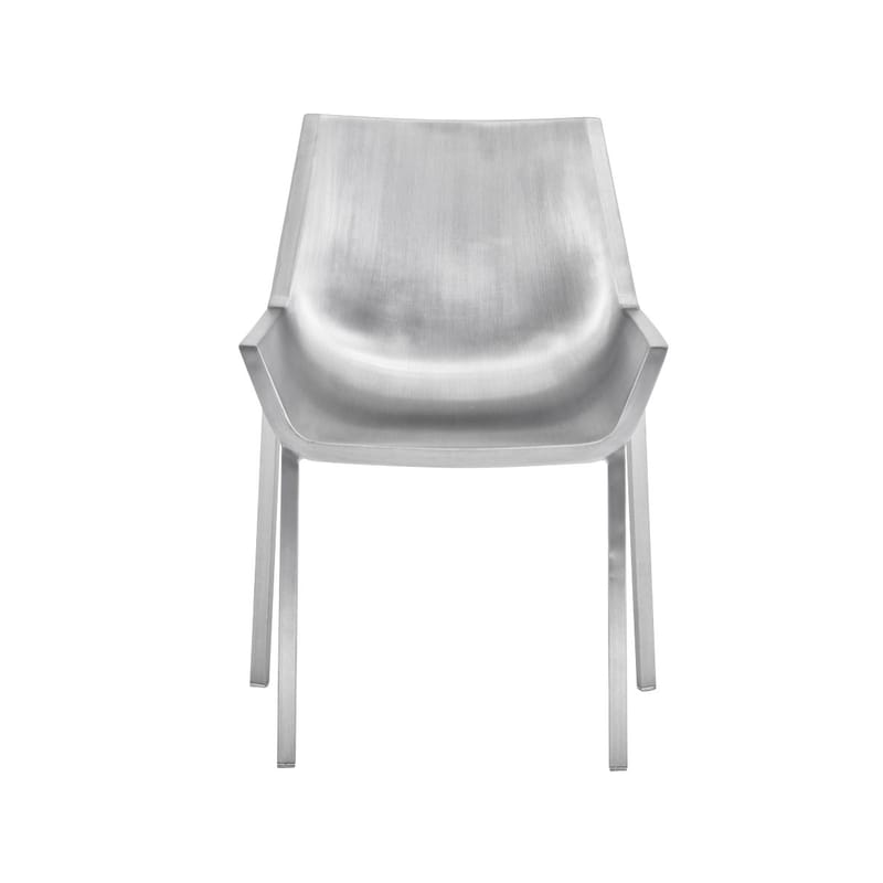 Mobilier - Chaises, fauteuils de salle à manger - Chaise Sezz métal / Aluminium - Emeco - Aluminium brossé - Aluminium recyclé finition brossé