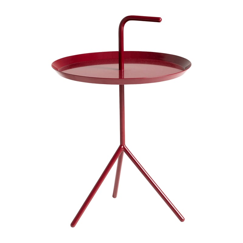 Red metal shop coffee table