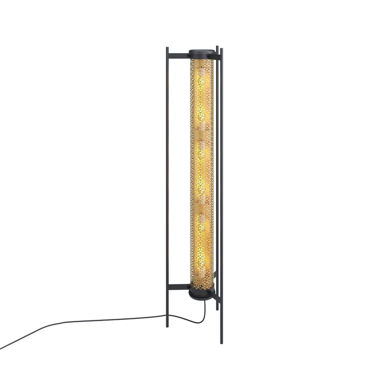 Luminaire - Lampadaires - Lampadaire Vendôme métal or / H 154,5 cm - SAMMODE STUDIO - Laiton - Acier peint, Aluminium, Polycarbonate