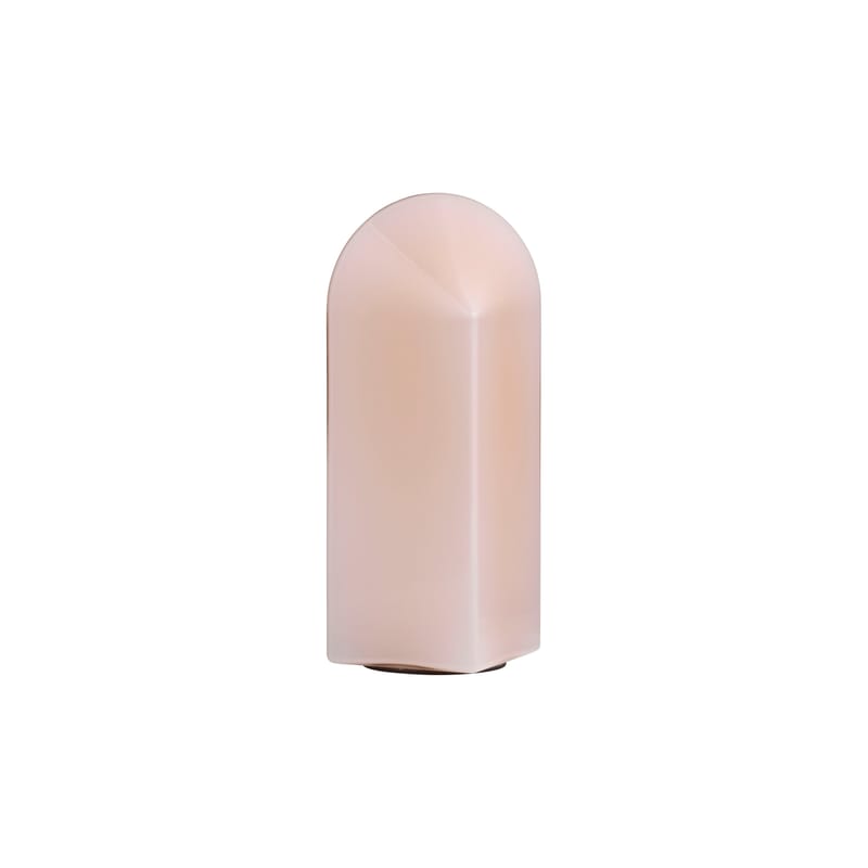 Luminaire - Lampes de table - Lampe de table Parade LED verre rose / H 32 cm - Hay - Rose poudré - Verre