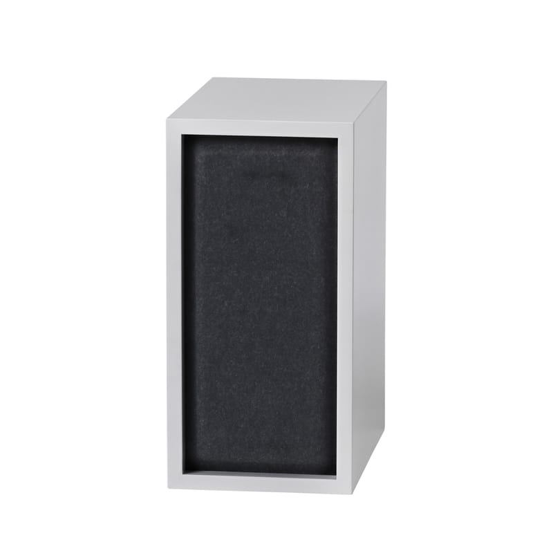 Mobilier - Etagères & bibliothèques - Panneau acoustique  tissu noir / Pour étagère Stacked Small - 43x21 cm - Muuto - Noir - Feutre pressé