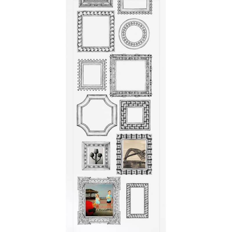 Décoration - Stickers, papiers peints & posters - Papier peint Cadres verticaux   / 1 lé - Domestic - Cadres verticaux / Noir - Papier intissé