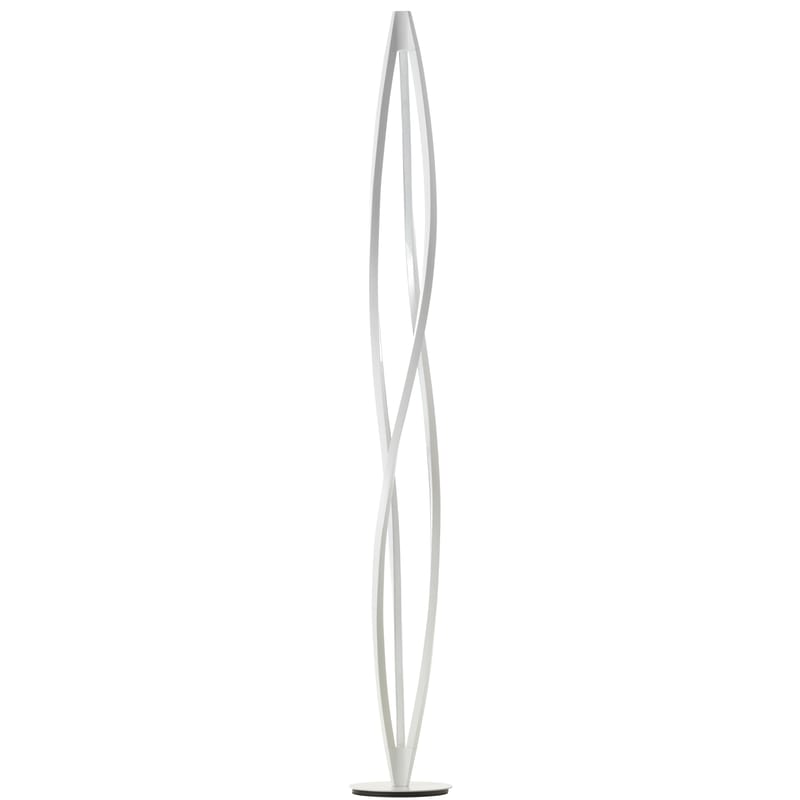 Tous les designers - Lampadaire In the wind métal blanc LED / H 183 cm - Nemo - Blanc - Aluminium extrudé