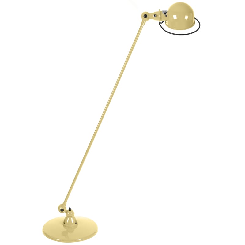 Luminaire - Lampadaires - Liseuse Loft métal blanc beige / 1 bras articulé - H 120 cm - Jieldé - Ivoire brillant - Acier inoxydable