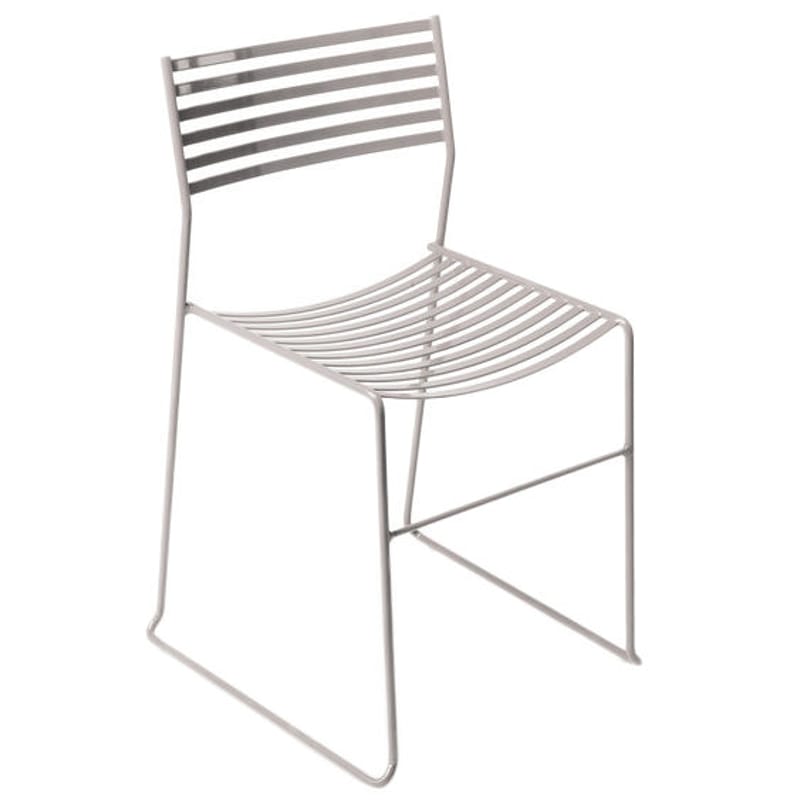 Furniture - Chairs - Aero Stacking chair metal Metal - Emu - Aluminium - Lacquered steel