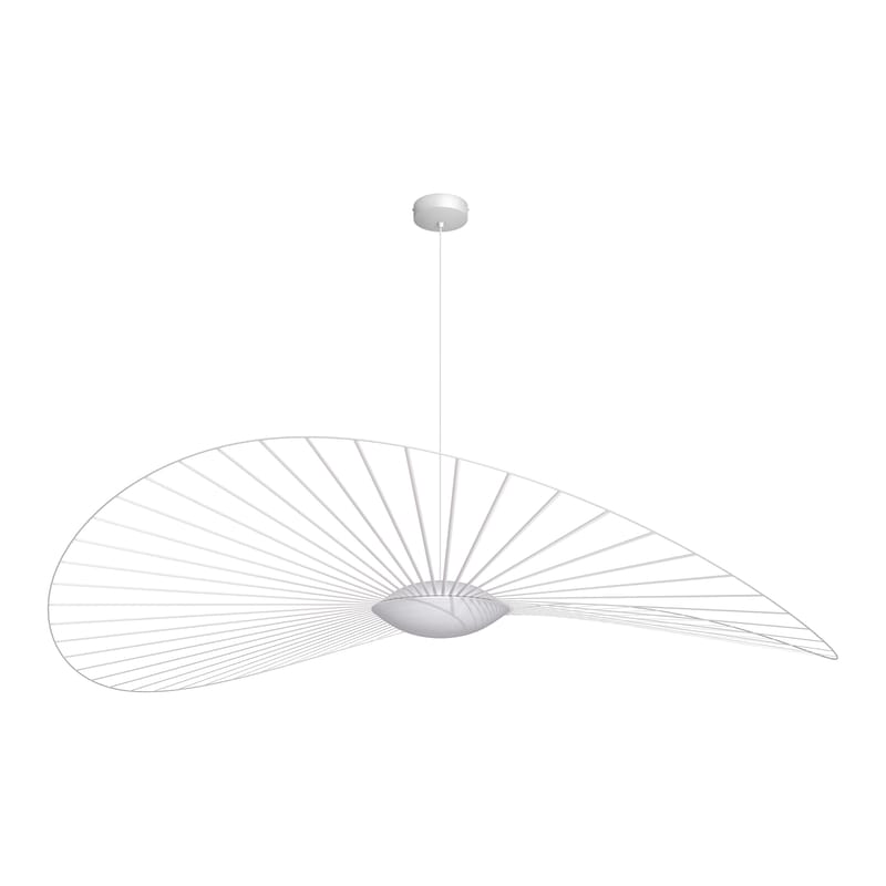 Luminaire - Suspensions - Suspension Vertigo Nova LED / Ø 190 cm - Petite Friture - Blanc / Diffuseur blanc - Fibre de verre, Polyuréthane, Verre triplex