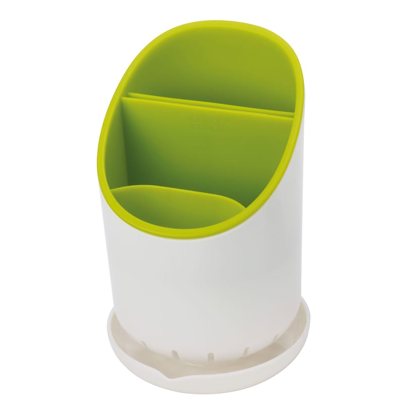 Tableware - Cleaning and storage - Dock Drainer plastic material white green / For cutlery - Joseph Joseph - White/Green - Plastic