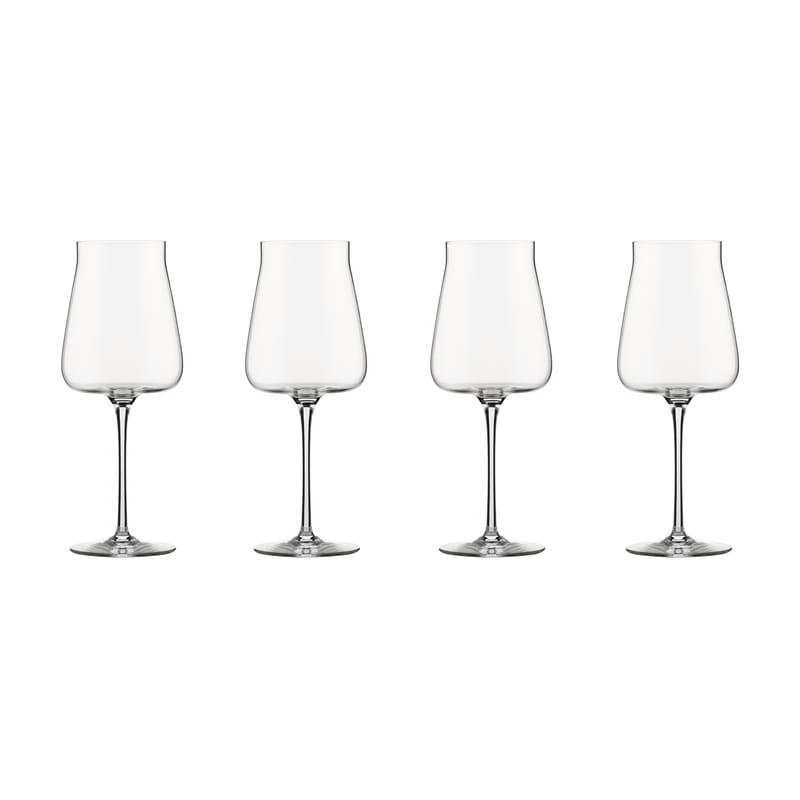 Table et cuisine - Verres  - Verre à vin blanc Eugenia verre transparent / Set de 4 - Alessi - 45 cl / Vin blanc - Verre cristallin