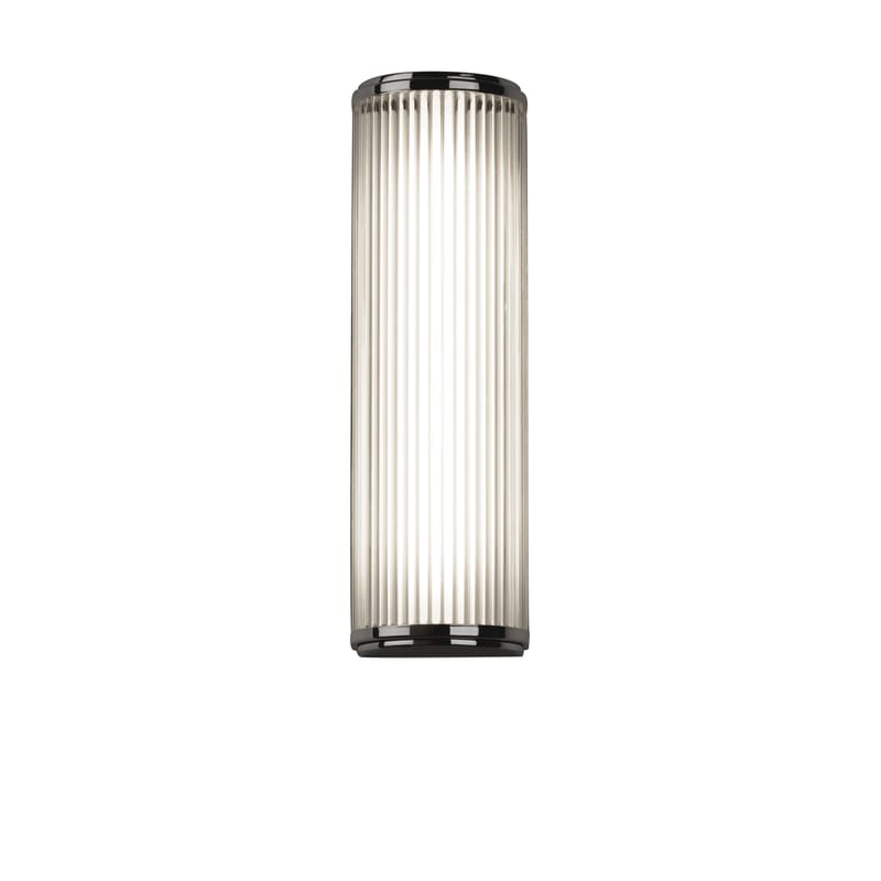 Luminaire - Appliques - Applique Versailles LED métal / Lamelles de verre - L 40 cm - Astro Lighting - Chromé - Acier, Verre