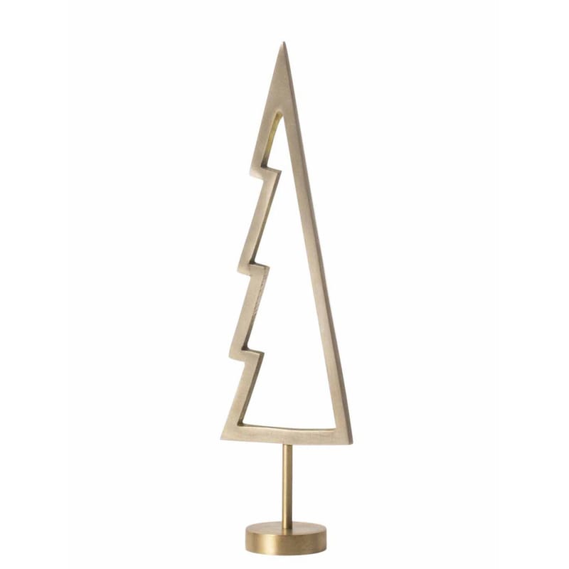 La boutique de Noël - Noël à tout prix - Décoration de Noël Tree Outline or métal / Sapin en laiton - H 18 cm - Ferm Living - Laiton - Laiton massif
