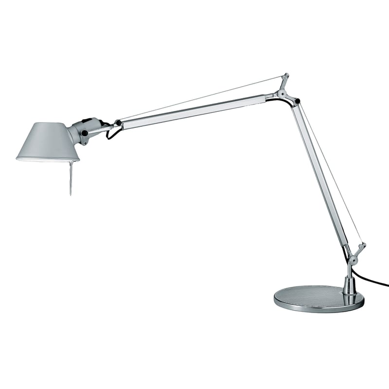 Luminaire - Lampes de table - Lampe de table Tolomeo métal - Artemide - Aluminium / Halogène - Aluminium