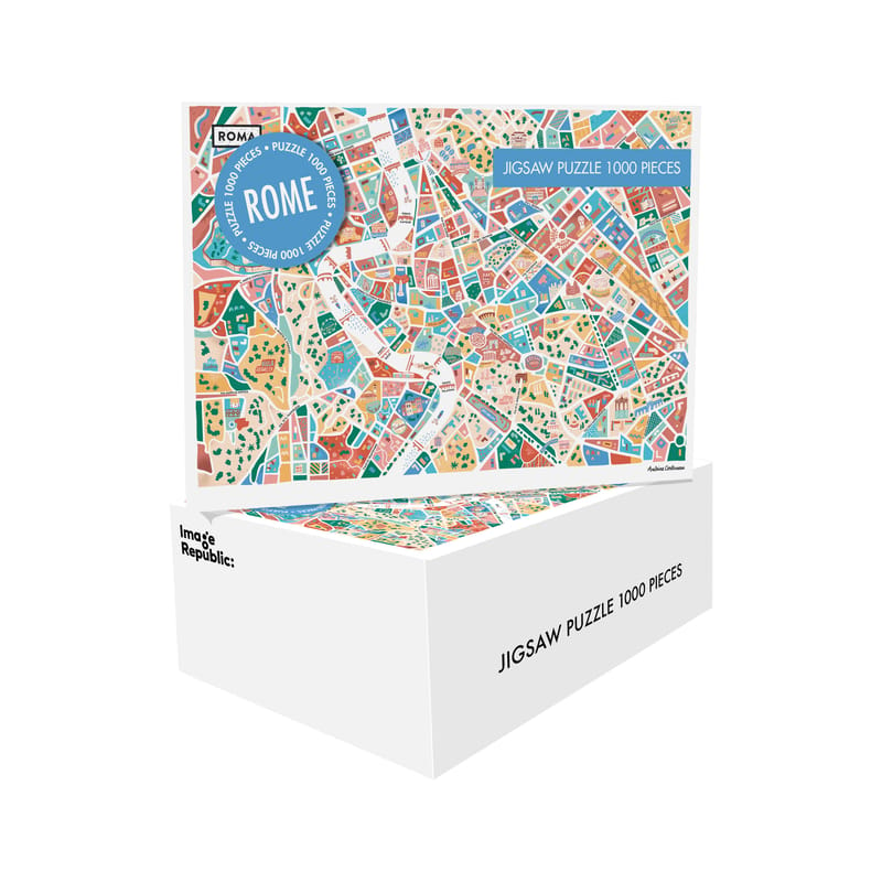 Accessoires - Jeux et loisirs - Puzzle Antoine Corbineau - Rome papier multicolore / 68 x 49 cm - 1000 pièces - Image Republic - Rome - Carton, Papier