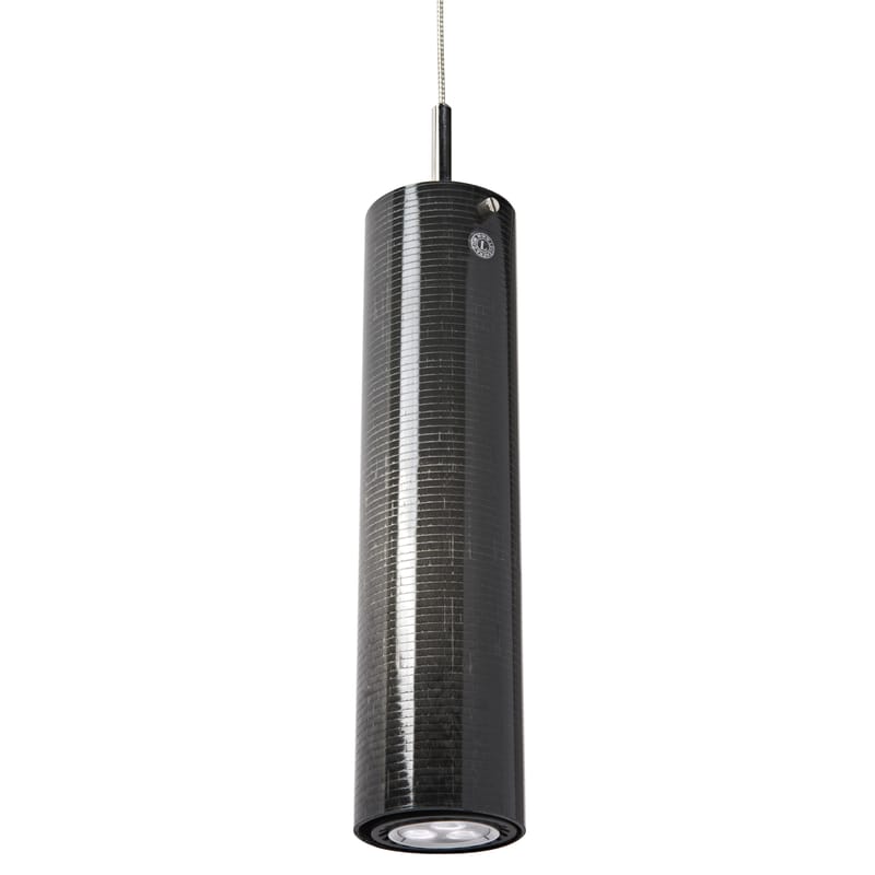 Luminaire - Suspensions - Suspension Lucenera 504i plastique noir LED - Catellani & Smith - Noir - Fibre de carbone
