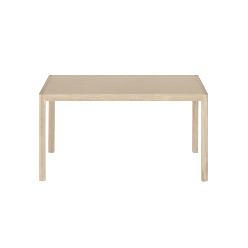 Mobilier - Bureaux - Table rectangulaire Workshop bois naturel / Placage chêne - 140 x 92 cm - Muuto - Placage chêne / Pieds chêne - Chêne massif, Placage de chêne
