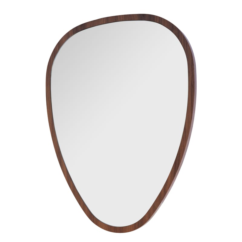 Decoration - Mirrors - Ovo Medium Wall mirror natural wood Medium - 57 x 75 cm - Maison Sarah Lavoine - Walnut - Walnut