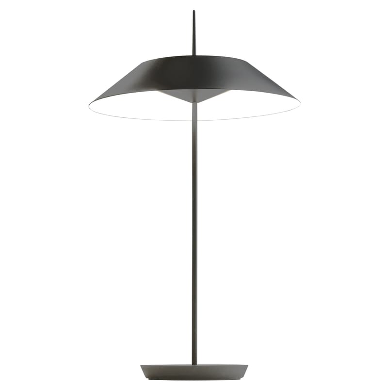 Luminaire - Lampes de table - Lampe de table Mayfair LED métal plastique noir / H 52 cm - Vibia - Graphite mat -  Zamak, Acier, Méthacrylate