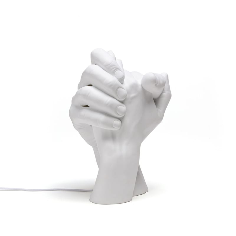 Luminaire - Lampes de table - Lampe de table With Me céramique blanc / H 32 cm - Seletti - Blanc - Porcelaine