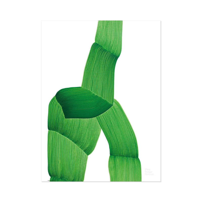 Décoration - Stickers, papiers peints & posters - Affiche Ronan Bouroullec - Drawing 2018 papier vert / 50 x 67,5 cm - Vitra - Vert - Papier