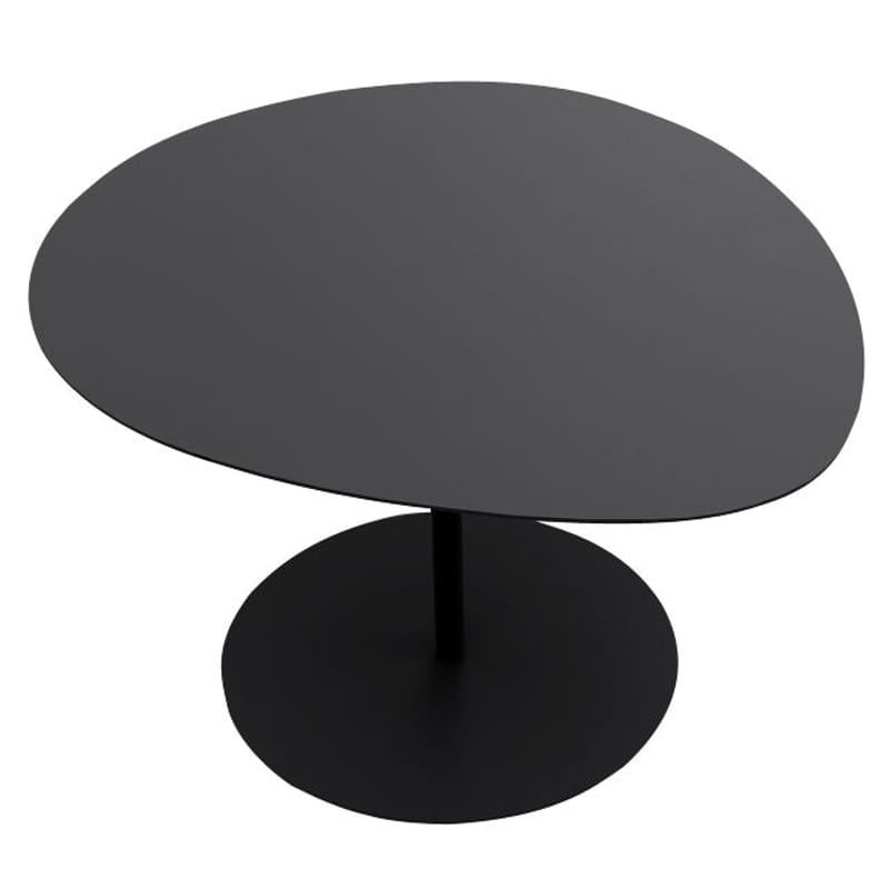 Furniture - Coffee Tables - Galet n°1 INDOOR Coffee table metal black - Matière Grise - Black - Steel