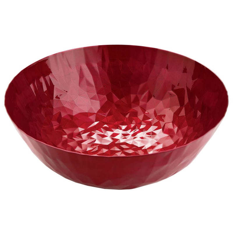 Table et cuisine - Corbeilles, centres de table - Corbeille Joy N.1 métal rouge / Ø 20,7 cm - Alessi - Rouge - Acier inoxydable