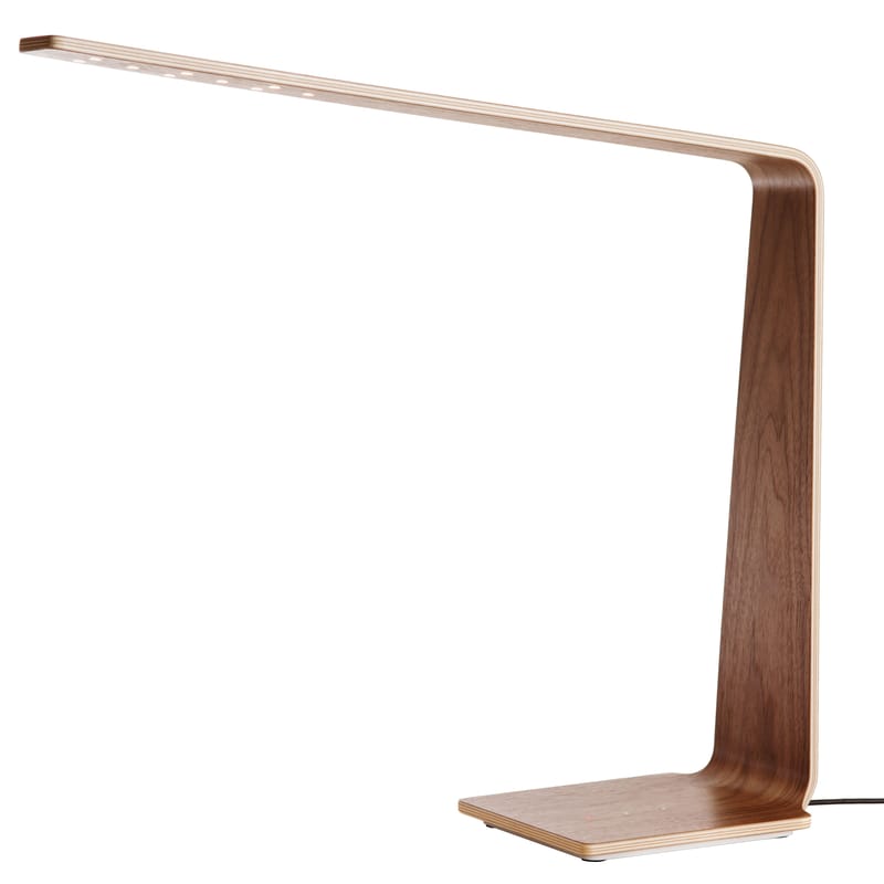 Luminaire - Lampes de table - Lampe de table LED4 bois naturel / H 52 cm - Tunto - Noyer - Noyer
