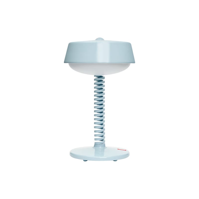 Décoration - Pour les enfants - Lampe extérieur sans fil rechargeable Bellboy métal bleu / Ø 18 x H 30 cm - Fatboy - Bleu Jet - Acier, Aluminium, Polypropylène