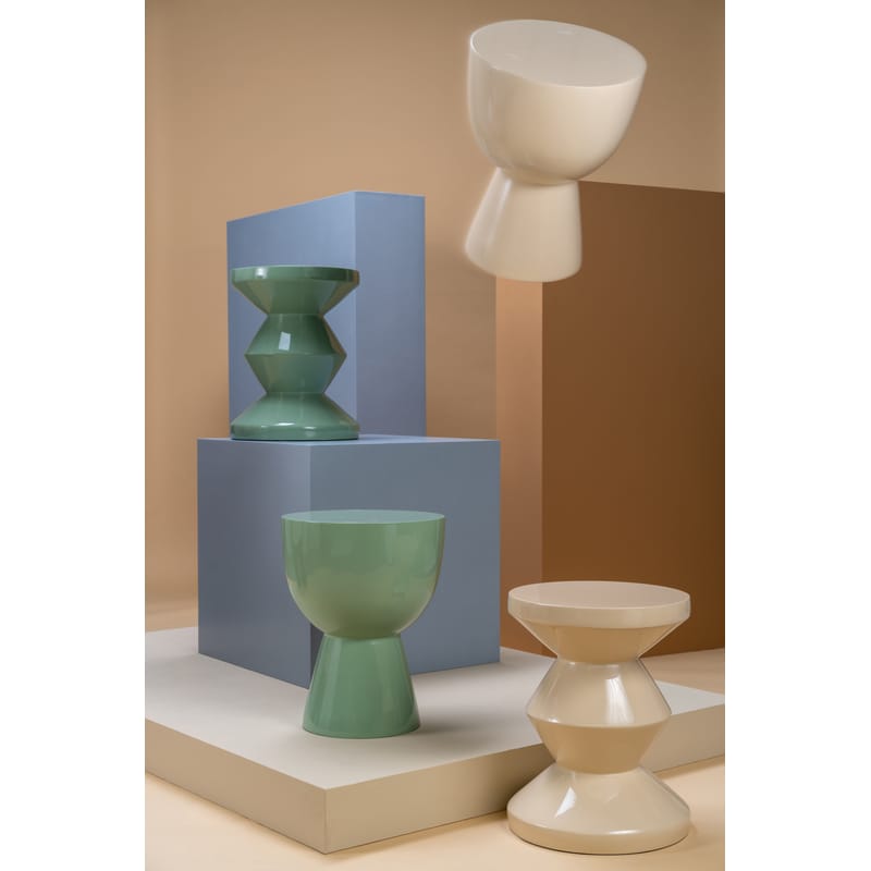 Pols Potten Tip Tap Stool olive green Made In Design UK