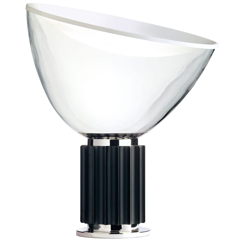 Lighting - Table Lamps - Taccia LED (1962) Table lamp glass black Table lamp - Flos - Black - Aluminium, Mouth blown glass
