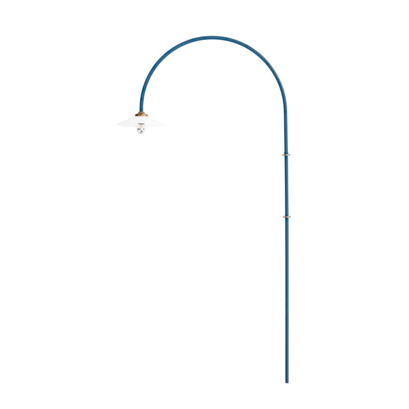 Luminaire - Appliques - Applique avec prise Hanging Lamp n°2 métal bleu / H 235 x L 75 cm - valerie objects - Bleu - Acier, Verre
