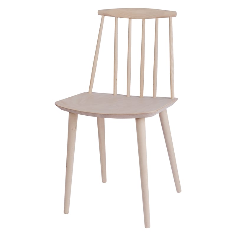 Mobilier - Chaises, fauteuils de salle à manger - Chaise J77 bois naturel / Réédition années 60 - Hay - Bois clair - Hêtre massif