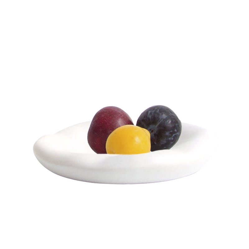 Table et cuisine - Assiettes - Coupe Canova Small céramique blanc / Ø 20 cm - Constance Guisset, 2017 - Moustache - Blanc - Céramique