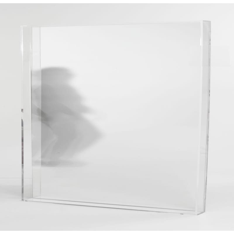 Accessoires - Accessoires salle de bains - Miroir mural Only me plastique transparent / L 50 x H 50 cm - Philippe Starck, 2012 - Kartell - Cristal - PMMA