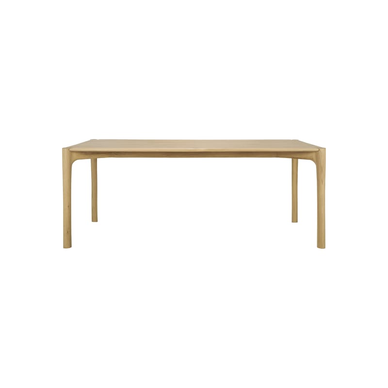 Mobilier - Tables - Table rectangulaire PI bois naturel / 200 x 95 cm - 8 personnes - Ethnicraft - Chêne naturel - Chêne massif huilé