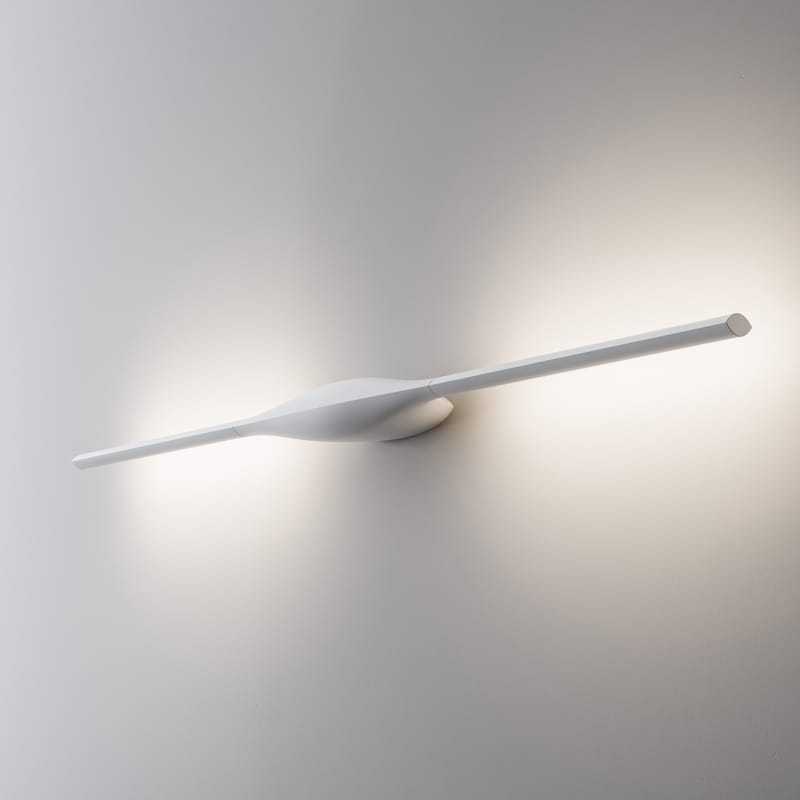 Illuminazione - Lampade da parete - Applique Apex LED / Plafoniera - L 102 cm - Fontana Arte - Bianco - Metallo