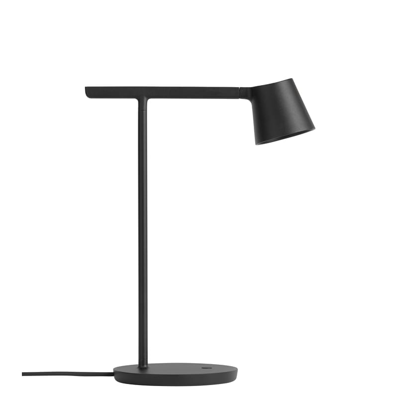 Luminaire - Lampes de table - Lampe de table Tip LED métal noir / Orientable - Muuto - Noir - Aluminium
