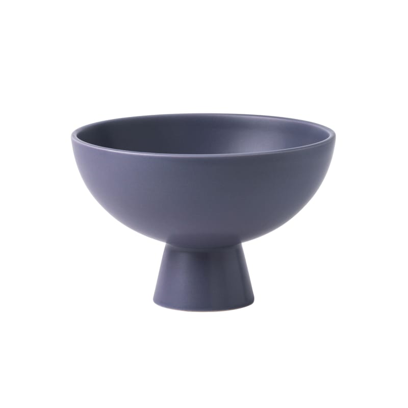 Table et cuisine - Saladiers, coupes et bols - Coupe Strøm Medium céramique violet / Ø 19 cm - Fait main - raawii - Violet cendré - Céramique