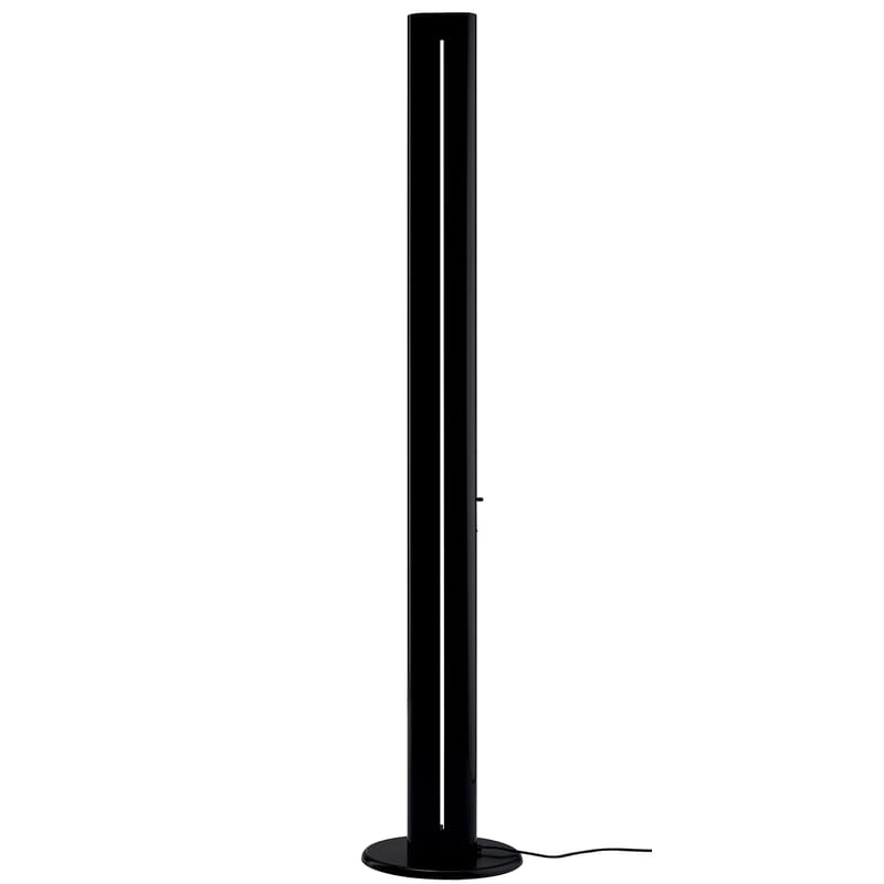 Lighting - Floor lamps - Megaron Floor lamp metal black - Artemide - Black - Steel, Varnished aluminium