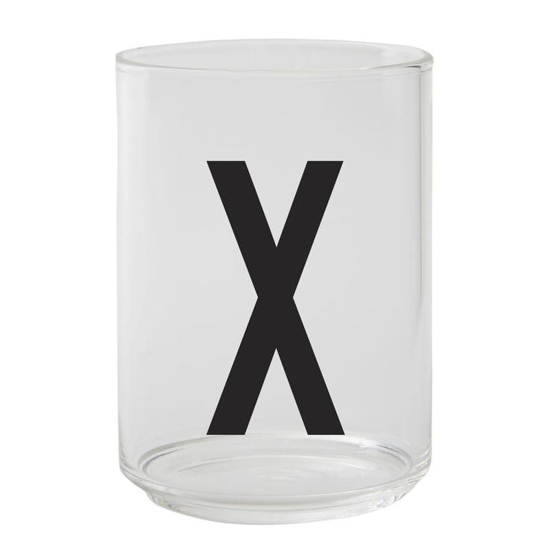 Tisch und Küche - Gläser - Glas A-Z glas transparent / Borosilikatglas - Buchstabe X - Design Letters - Transparent / Buchstabe X - Borosilikatglas