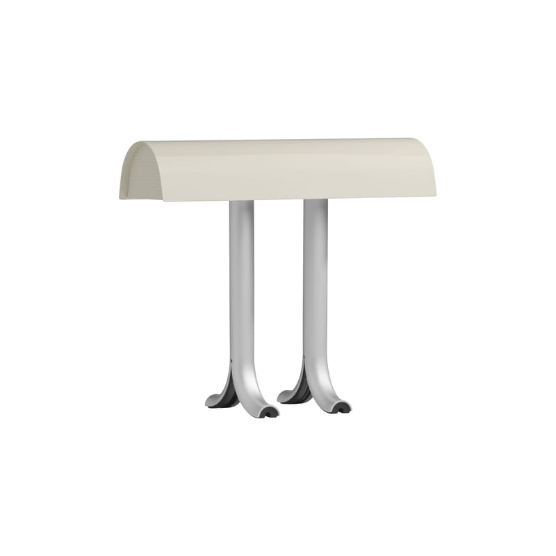 Luminaire - Lampes de table - Lampe de table Anagram métal blanc / L 36,5 cm - Hay - Blanc - Acier, Aluminium