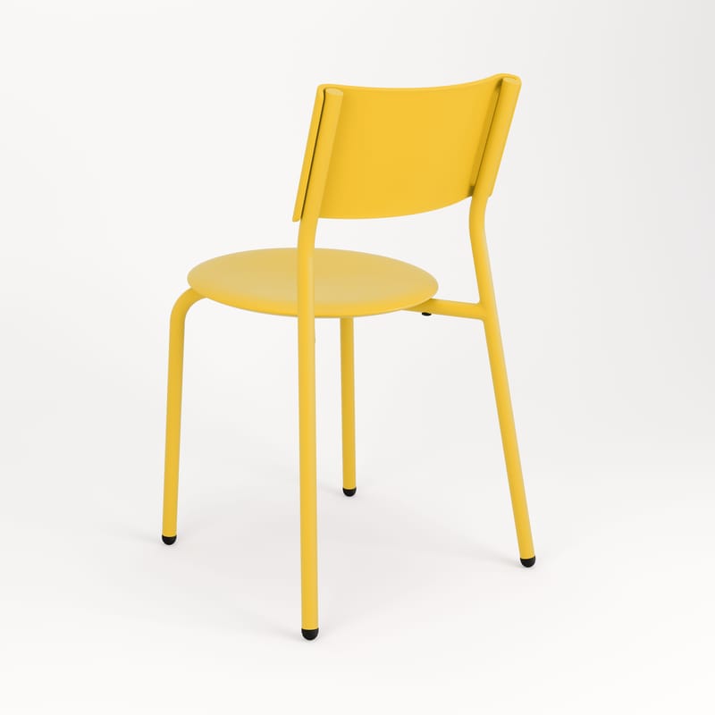 Plastic yellow chairs outlet