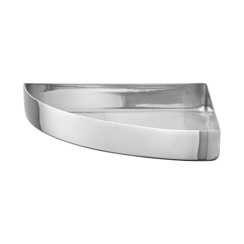 Table et cuisine - Plateaux et plats de service - Plateau Unity métal gris argent / Quart de cercle - L 11 cm - AYTM - Argent - Acier inoxydable