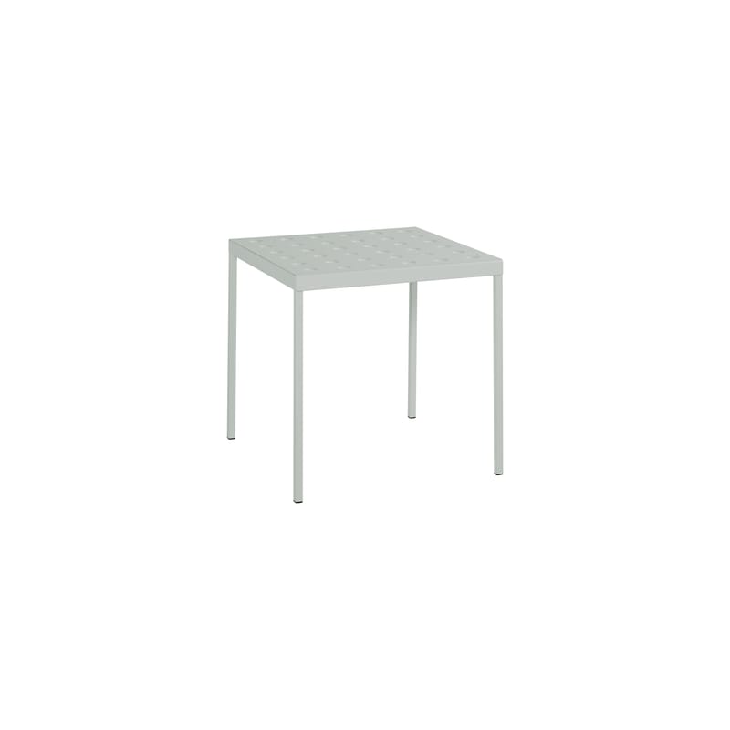 Jardin - Tables de jardin - Table carrée Balcony métal vert / 75 x 76 cm - Bouroullec, 2022 - Hay - Vert désert - Acier peinture poudre