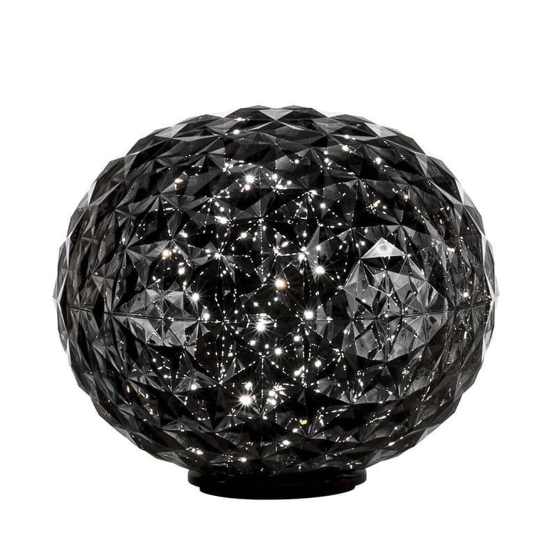 Leuchten - Tischleuchten - Tischleuchte Planet LED plastikmaterial grau / LED - H 28 cm - Kartell - Rauchgrau - Thermoplastisches Polykarbonat